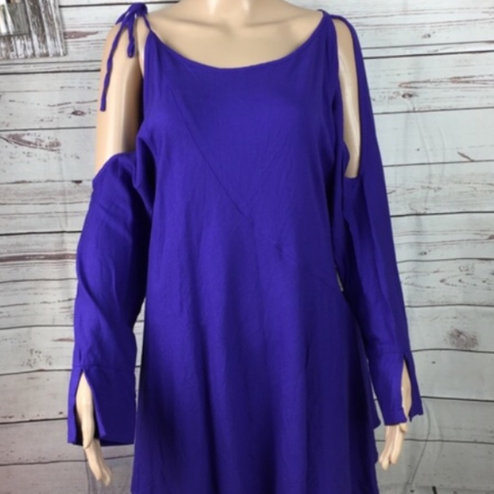 Free People cold shoulder sleeve dress.